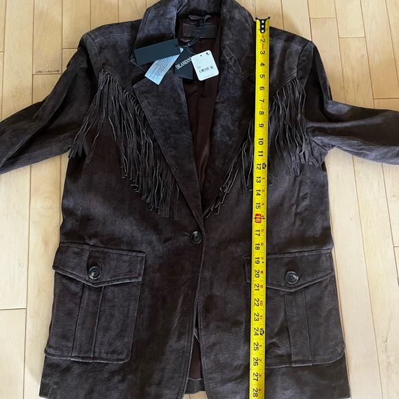 Blank NYC Brown Fringe Blazer - Picture 6 of 12